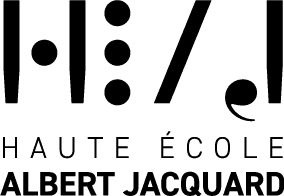 Logo Haute école Albert Jacquard