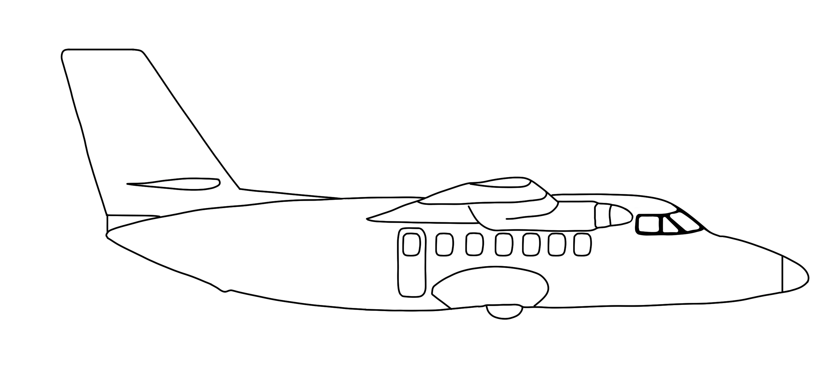 Illustration faite par Théo représentant un Let L-410